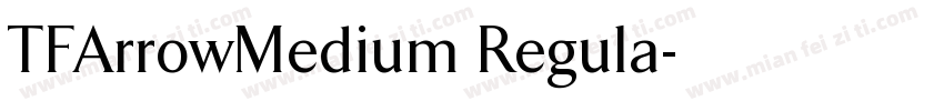 TFArrowMedium Regula字体转换